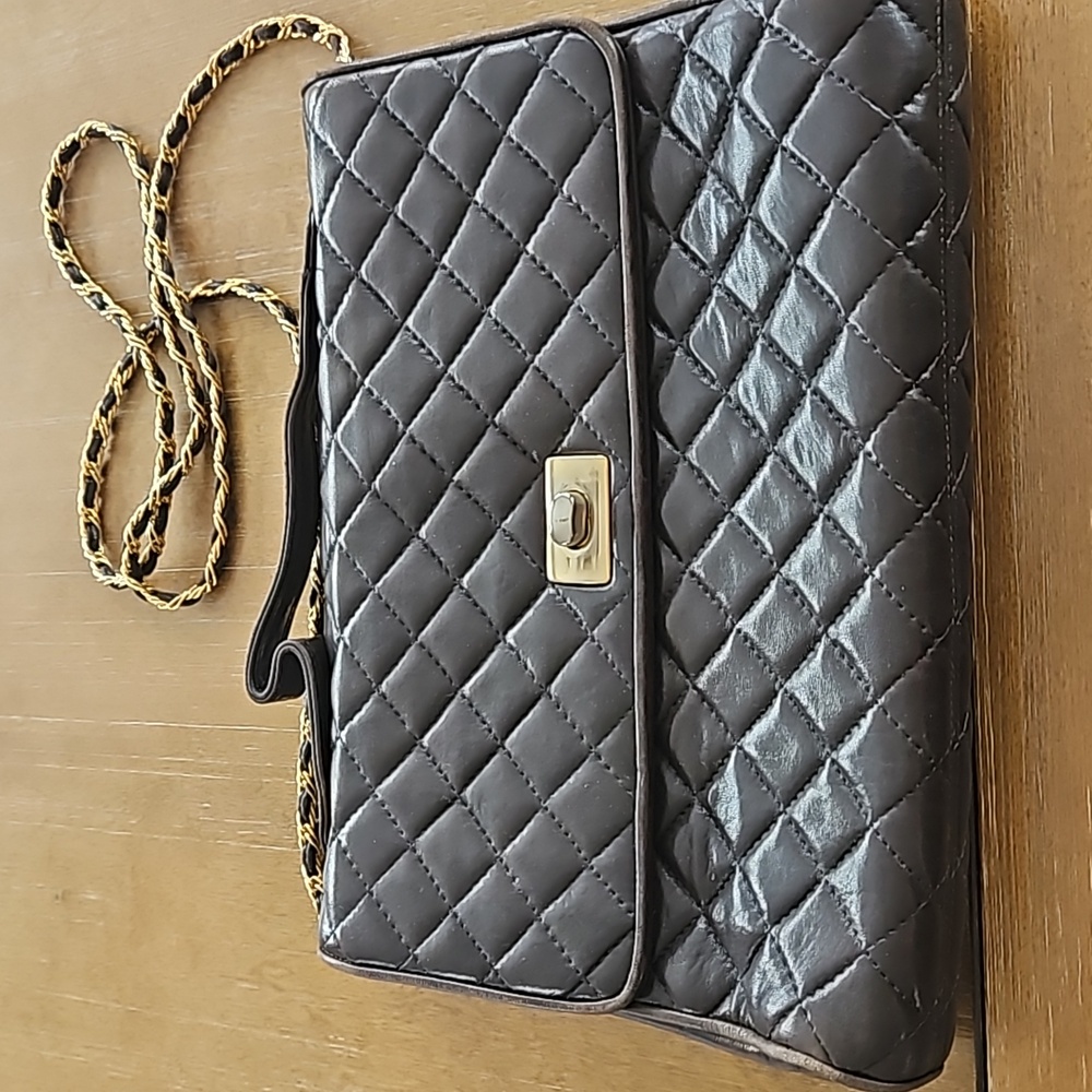 VINTAGE JAY HERBERT QUILTED LEATHER SHOULDER BAG